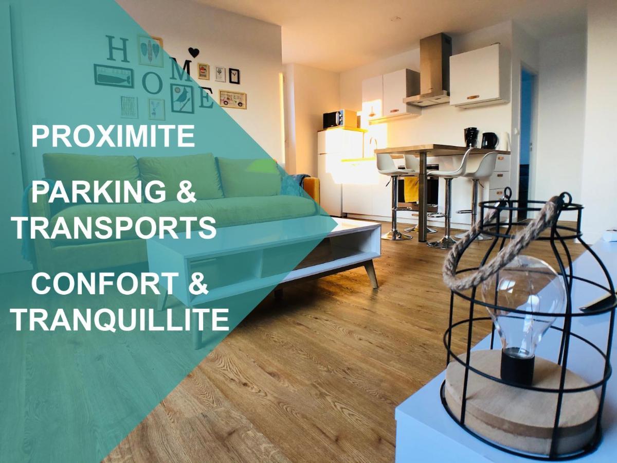 Charmant Appartement 1-4 Personnes, Proche Centre Avec Parking ナント エクステリア 写真